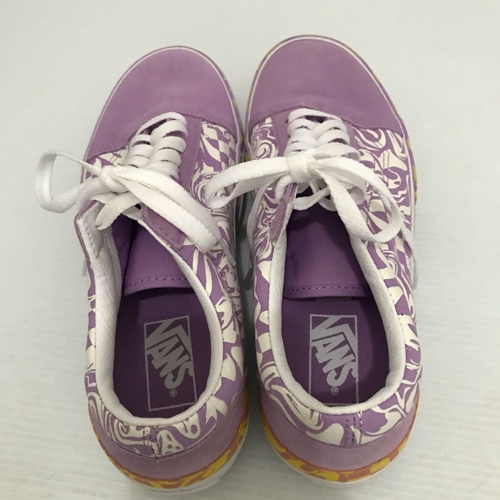 New Vans Old Skool Stacked Platform Sneaker Wavy Daze Lilac Purple Women’s 9.5 - Picture 5 of 9
